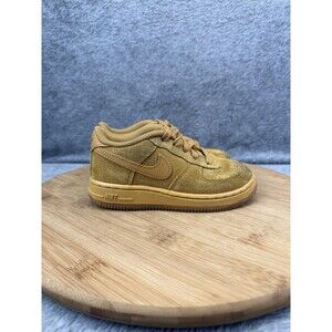 Nike Air Force 1 Low Shoes Boys Toddler Size 9C Brown Suede Sneakers BQ5487-700